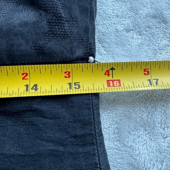 Vintage 90s Black 100% Silk Floral Mini Dress, LBD - Picture 8 of 9